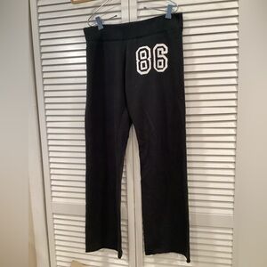 Victoria's Secret Wide leg lounge pants  with '86' Design 🖤FINAL PRICE 🖤